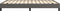 vidaXL Bedframe - Kunstleer - Grijs - 140x190 cm
