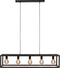 Hanglamp Atlanta 5-lichts - Zwart | BY-OLAF