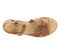 Clarks Willow Gild - Platte Sandalen - Metalen aantreklus - Tan Leather - Maat 39.5