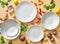 Palmer Bord diep coupe Ripple 22 cm Offwhite Stoneware 2 stuks