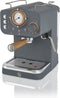 Swan Nordic Retro Espressomachine - Grijs - Espresso, Koffie & Cappuccino