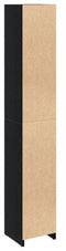vidaXL - Badkamerkast - Zwart - Eiken - 30x30x183,5 - cm - Bewerkt - hout