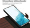 Accezz Samsung Galaxy S22 - Wallet Bookcase 2 in 1 - Echt Nappa leer met pasjeshouder - Bruin