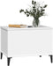 vidaXL - Salontafel - 60x44,5x45 - cm - bewerkt - hout - wit