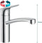 hansgrohe Logis M31 ééngreeps keukenmengkraan 160 met CoolStart en EcoClick chroom