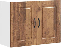 vidaXL - Keukenwandkast - Kalmar - bewerkt - hout - oud - houtkleurig