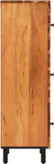 vidaXL - Hoge - kast - 40x33x110 - cm - massief - acaciahout