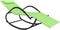 vidaXL - Ligbedden - schommelend - 2 - st - staal - en - textileen - groen