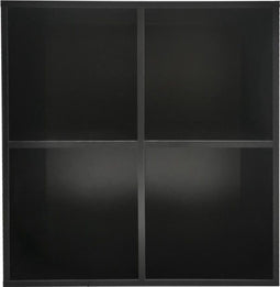 Boekenkast Vakkie 4 open vakken opbergkast - vakkenkast - wandkast - zwart