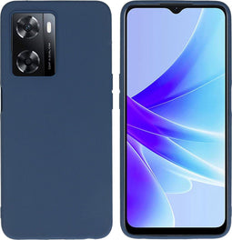 iMoshion Hoesje Geschikt voor Oppo A57s / A57 Hoesje Siliconen - iMoshion Color Backcover - Donkerblauw