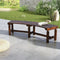 Coast Tuinbank 2-3 Persoons - Gebogen - Hout - Weerbestendig - Verstevigd - 139 x 36 x 41 cm - Bruin