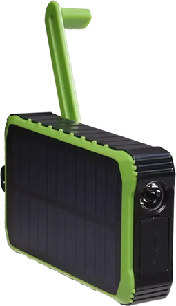 Denver PSO10012 - Solar Powerbank 10.000mAh met handzwengel en zaklamp
