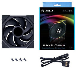 Lian Li Uni Fan TL LCD - Case Fan 140mm met RGB en LCD-scherm - Zwart
