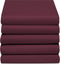 //Hoeslaken double jersey 1 pers. - 80-90x200/220cm & 100x200cm (66) burgundy (tot 25 cm) Damai