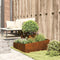 vidaXL - Plantenbak - 80x80x50 - cm - Weerstaal