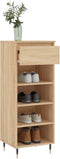 vidaXL - Schoenenkast - 40x36x105 - cm - bewerkt - hout - sonoma - eikenkleurig
