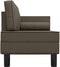vidaXL - Chaise - longue - met - kussens - en - bolster - kunstleer - grijs