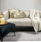 Dutch Decor AVERY - Sierkussen velvet 45x45 cm - Pumice Stone - beige met goudkleurige print - Inclusief binnenkussen