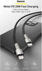 Baseus Cafule Series USB-C naar Apple Lightning Kabel PD 20W 1m Wit