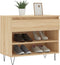 vidaXL - Schoenenkast - 70x36x60 - cm - bewerkt - hout - sonoma - eikenkleurig
