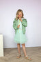 Le Chic BRACHA C212-5213 - Meisjes Jas - Vrolijke zomer bomber met ruffles - Groen
