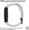 iMoshion Bandje Geschikt voor Huawei Band 6 / Honor Band 6 - iMoshion Siliconen band zwarte gesp met installatiehulp - Grijs