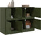 vidaXL - Dressoir - 99x39x73 - cm - staal - olijfgroen