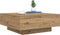 vidaXL - Salontafel - met - LED-Lampen - Artisan - Eik - 80x80x31 - cm