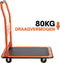BLACK+DECKER BXWT-H303 - Inklapbare Plateauwagen - Max. 80KG - 60 x 40 x 80,5 cm - Staal