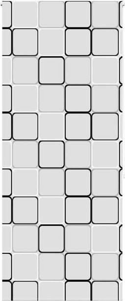 vidaXL - Doucherolgordijn - 110x240 - cm - stofbreedte - 106 - cm