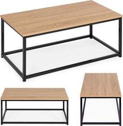 Duurzame Metalen Salontafel - Poedercoating - 90 cm - Industrieel