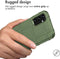 iMoshion Hoesje Geschikt voor Samsung Galaxy A25 Hoesje Siliconen - iMoshion Rugged Shield Backcover - Donkergroen