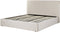 VION - Bed met opbergruimte - Beige - 180 x 200 cm - Polyester