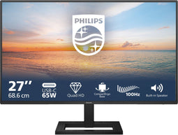 Philips 1000-serie 27E1N1600AE - Monitor 27" - Quad HD 2560x1440 - 100Hz - Zwart