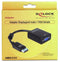 Delock 61848 - DisplayPort naar VGA Beeldscherm Adapter - 1920 x 1080 - Zwart