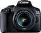 Canon EOS 2000D - Spiegelreflexcamera kit - 24,1 MP - 18-55mm f/3.5-5.6 DC-lens - Zwart