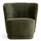 Fauteuil Claire - Vintage Groen Stof - Donkergroen - Comfortabele Fauteuil