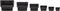 Kistenberg Stapelbak maat 1 - 115x80x60 mm - stapelbaar - zwart