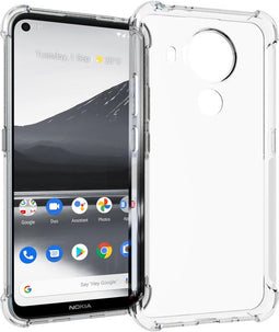 imoshion Hoesje Geschikt voor Nokia 5.4 / 3.4 Hoesje Siliconen - imoshion Shockproof Case - Transparant