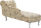 NIMES - Chaise longue - Beige - Rechterzijde - Polyester