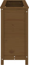 vidaXL - Plantenbak - verhoogd - 119,5x40x78 - cm - massief - grenen - honingbruin
