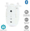Nedis SmartLife Gordijnrobot - U-rail - Bluetooth - 4000mAh - Wit
