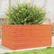 vidaXL - Plantenbak - 90x60x46 - cm - massief - grenenhout - wasbruin