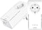 STRONG Powerline 2000 Kit - Duo Powerline Uitgangen - 2000 Mbps - 1 Ethernetpoort + Gefilterde Uitgang - Snelle Installatie - Wit (2 stuks)