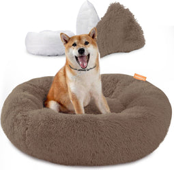 Happysnoots Donut Hondenmand L - Afneembare hoes - 100% Wasbaar - Bruin