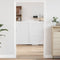 vidaXL - Draaideuren - lamellendesign - 1-paar - 90x100 - cm - wit