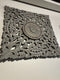 Wanddecoratie houten - wandpaneel handgemaakt - brown grey 90 cm
