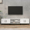 vidaXL - Tv-meubel - 180x31,5x40 - cm - bewerkt - hout - hoogglans - wit