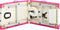vidaXL - Massagetafel - inklapbaar - 2 - zones - aluminium - wit - en - roze