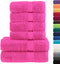 vidaXL - 6-delige - Handdoekenset - SOLUND - 600 - g/m² - roze
